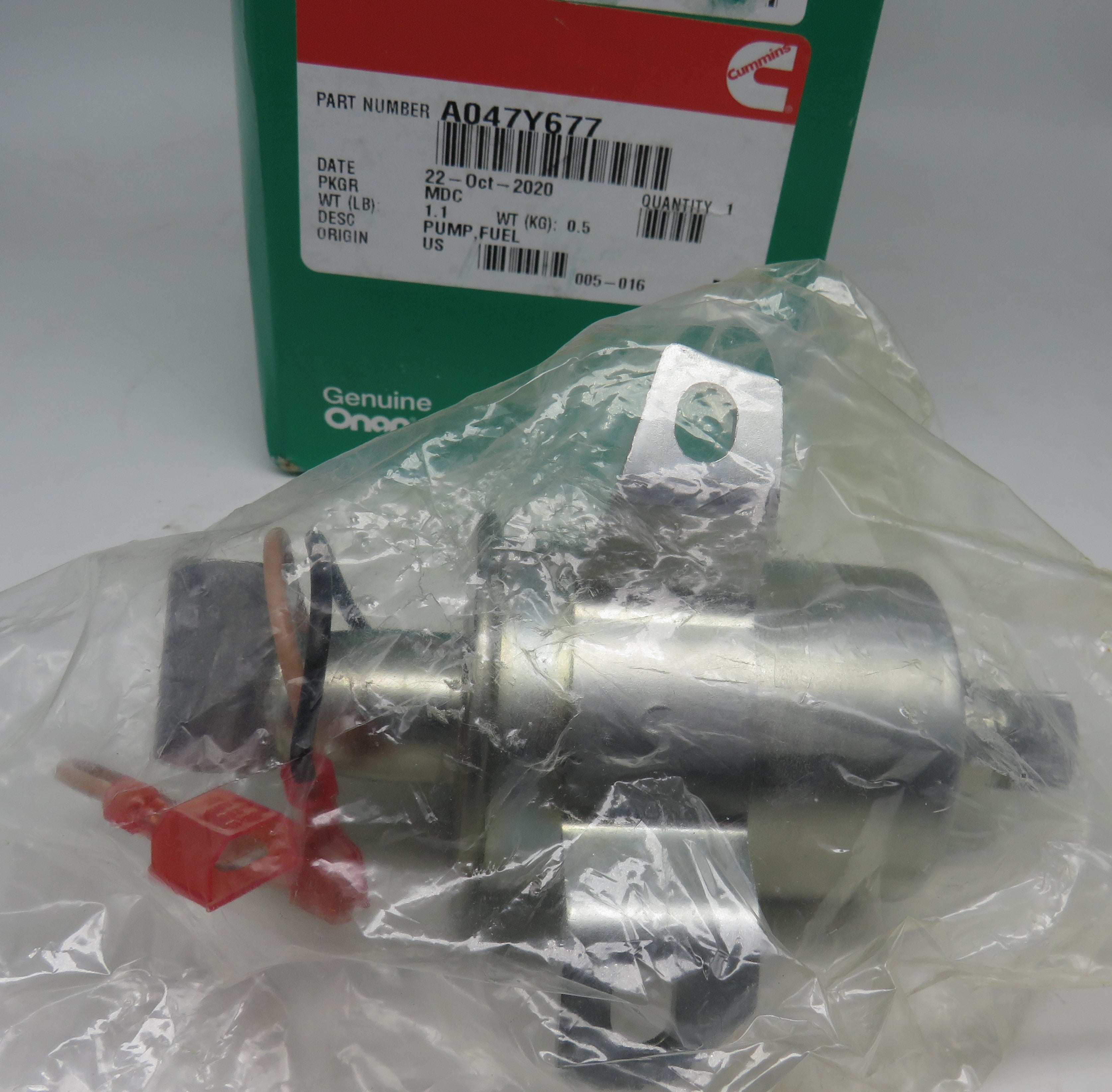 A047Y677 & A029G424 Onan Fuel Pump (Replaces 149-2331-01) 