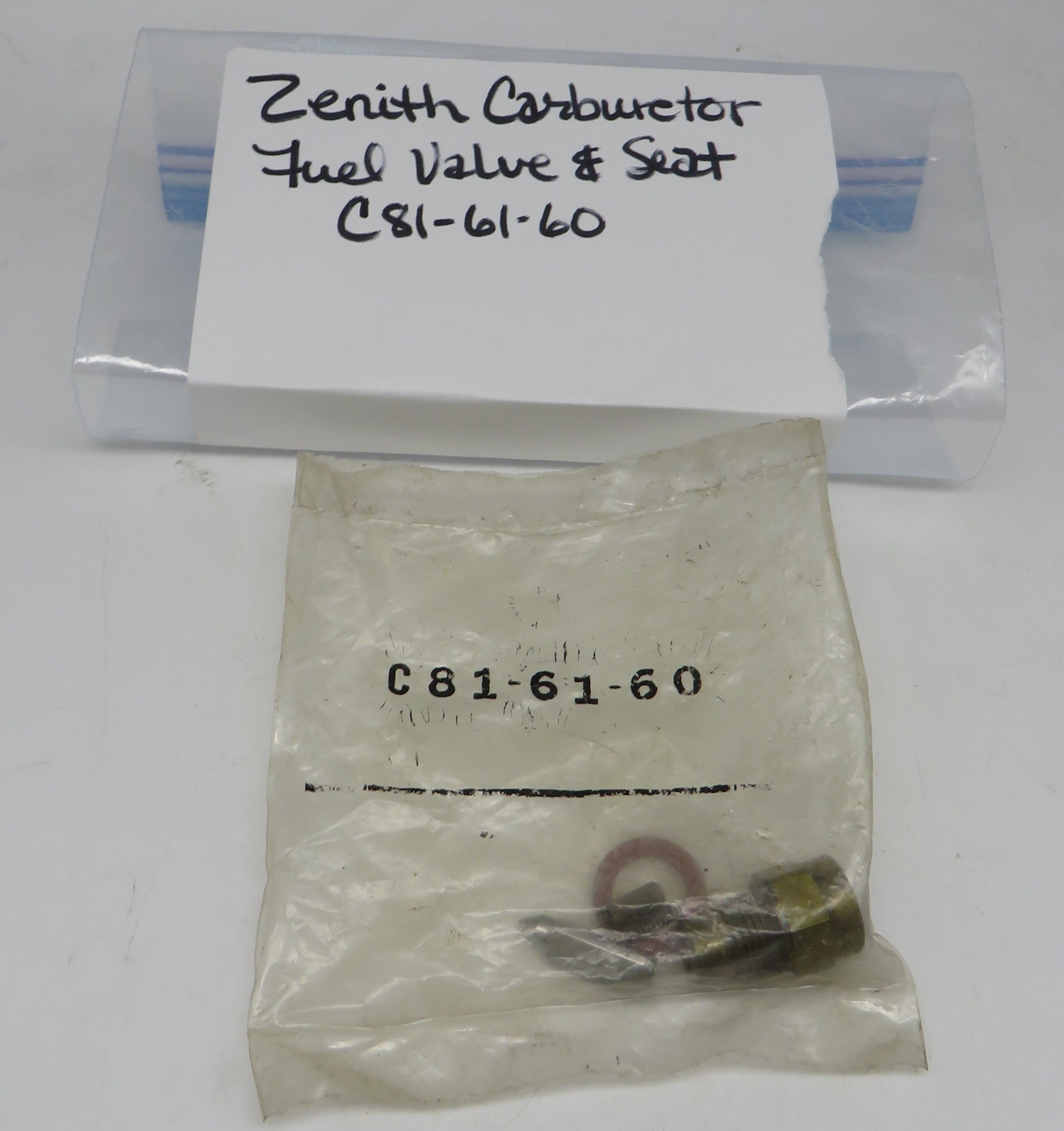 C81-61-60 Zenith Fuel Valve and Seat for Zenith Carburetor 11849 For Chris Craft 1955, 1956, 1967, 1968 & 1969 OBSOLETE 