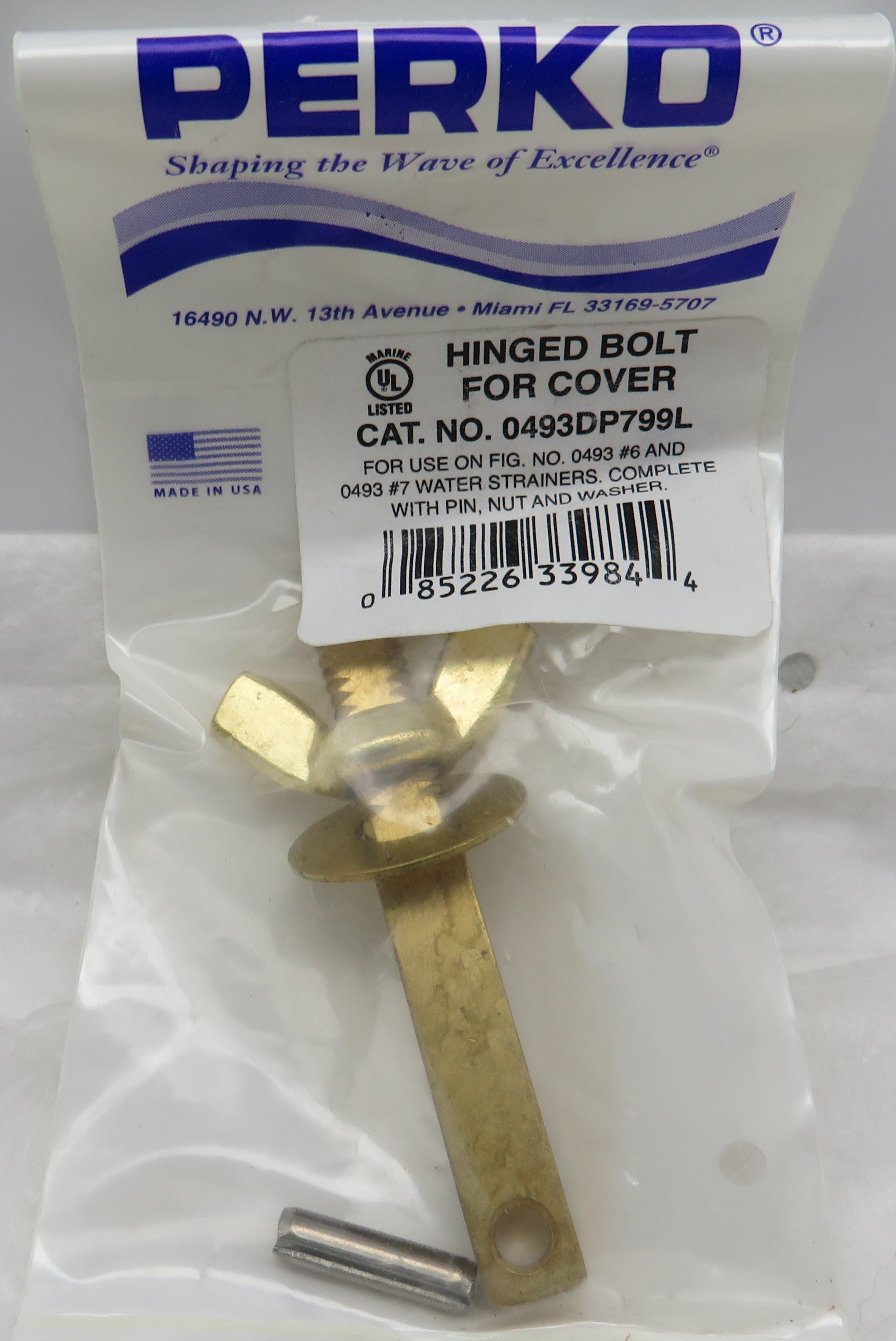 0493DP799L Perko Hinged Bolt Kit for 1” to 1-1/4” Intake Water Straine ...
