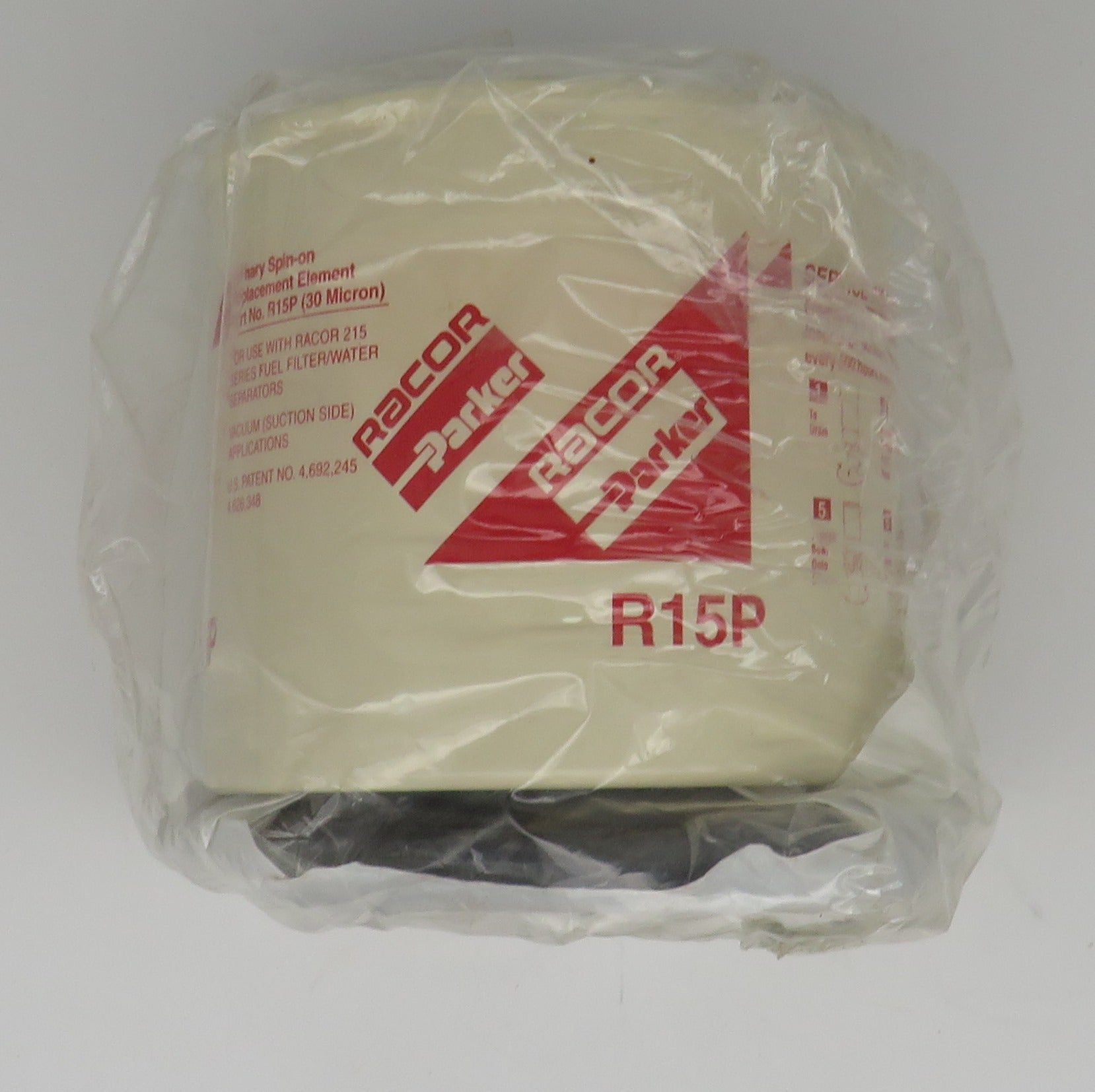 R15P Racor 30 Micron Primary Spin On Fuel Water Separator Filter 1/16 ...