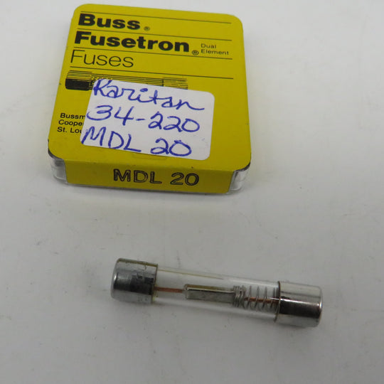 MDL 20 Raritan Lectra San Toilet Head Buss Fuses (34-220) 10/28/2025 THIS PART IS IN STOCK 10/28/2025