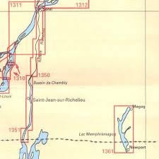 Richelieu River SET of Charts 1350 Sorel-Tracy to Otterburn Park & 1351 Bassin De Chambly to Lake Champlain
