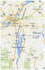 Richelieu River SET of Charts 1350 Sorel-Tracy to Otterburn Park & 1351 Bassin De Chambly to Lake Champlain