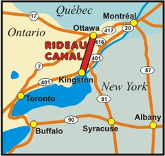 Rideau Canal SET of Charts 1512 Ottawa to Smith Falls & 1513 Smith Falls to Kingston