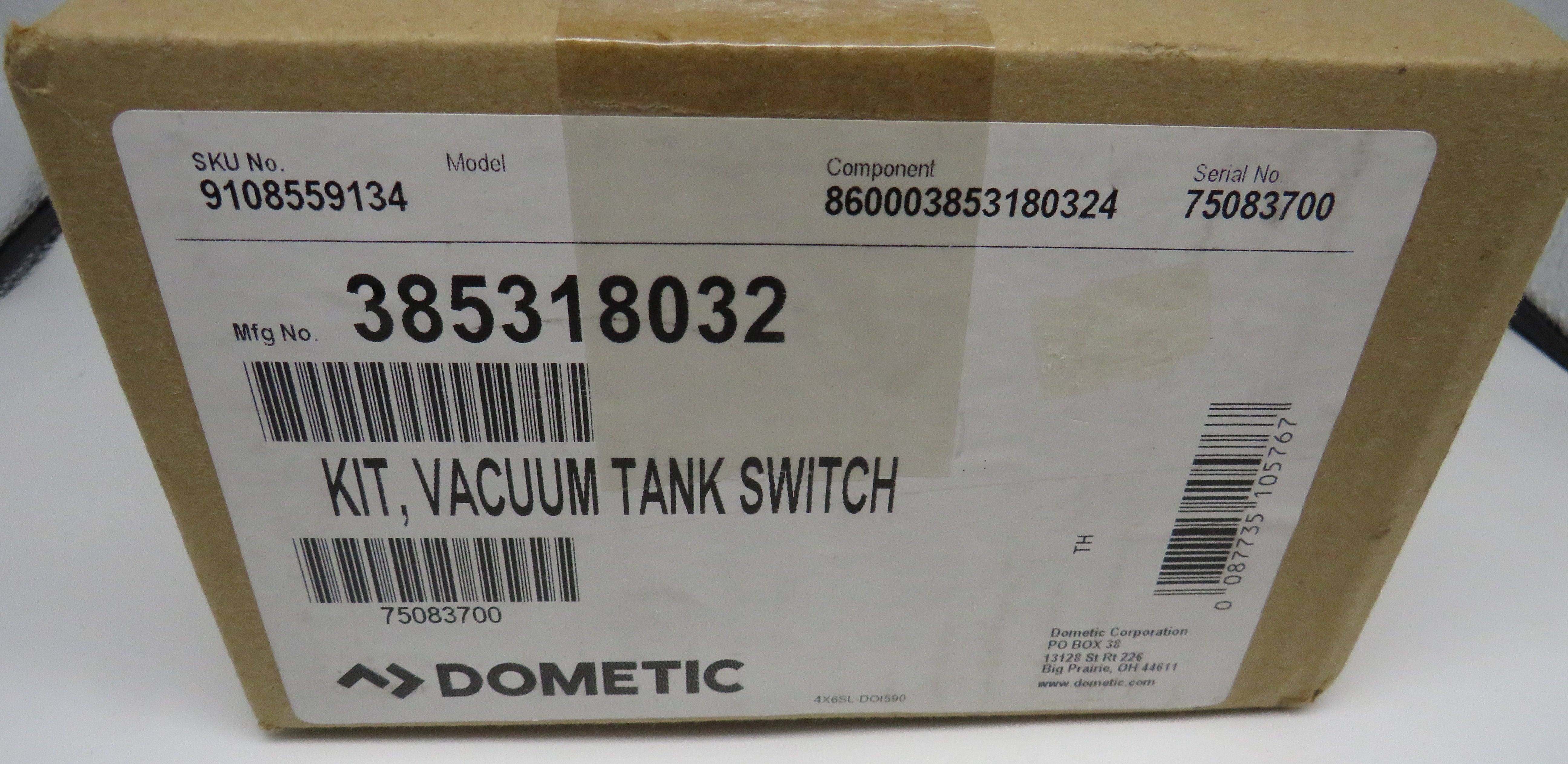 385318032 Sealand Dometic 318032 Vacuum Tank Switch Kit