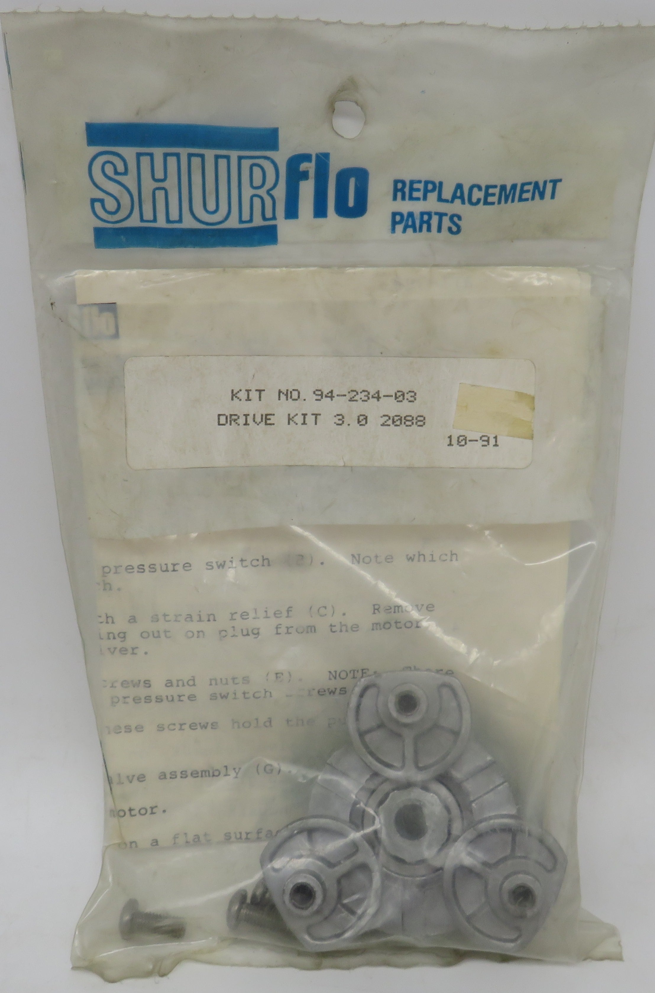 94-234-03 Shurflo Cam Drive Kit 3.0 for 2088 Series OBSOLETE