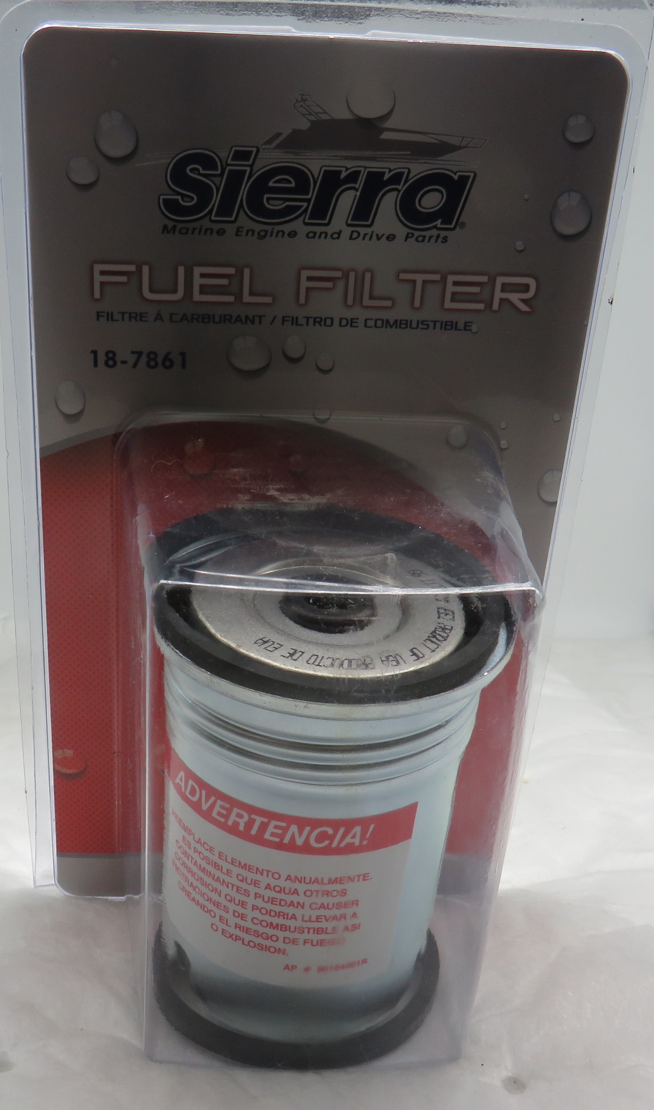 Sierra 18-7861 OM Fuel Filter & Canister 98191 (Replaces OMC 981911) For Crusader