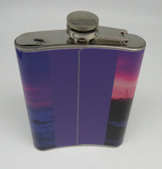 Nautical Lighthouse Pink Sky Flask Stainless Steel