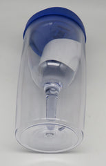Vino2Go Wine Glass Tumbler With Lids BLUE Acrylic Insulated (For the Boat)