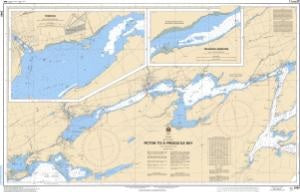 Lake Ontario Bay of Quinte Picton to Presqu’ile Bay Canadian Flat Chart 2069