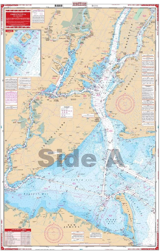 New York Harbor Waterproof Chart WP-62