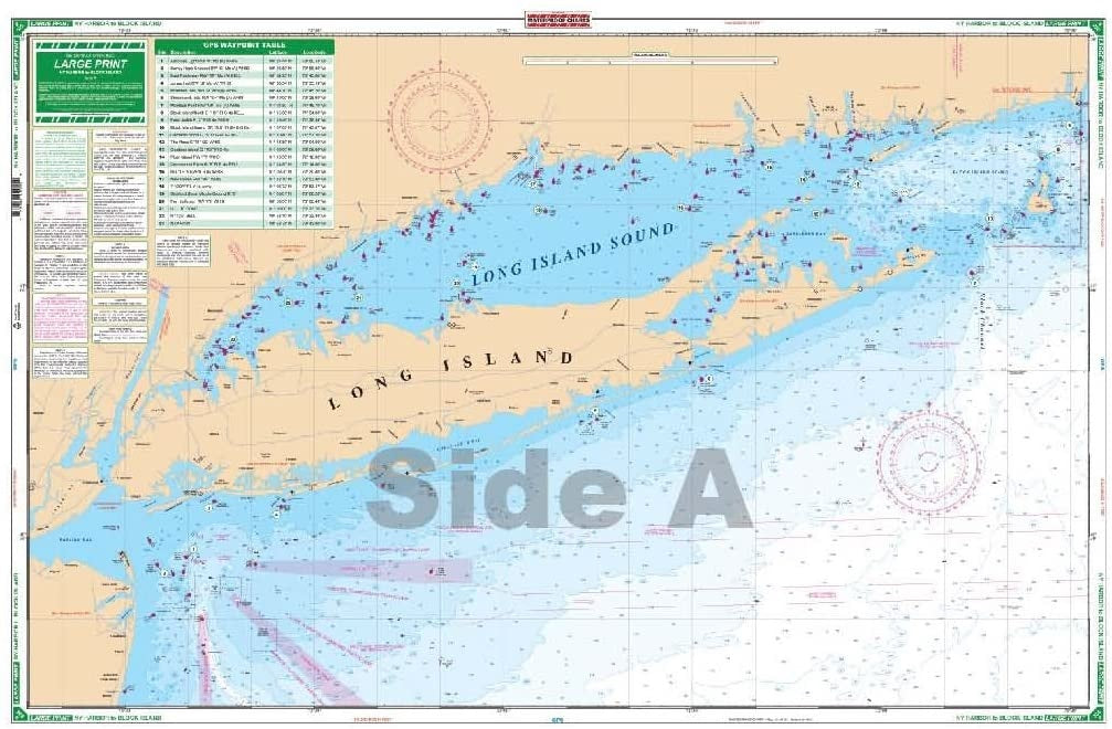 New York Harbor to Block Island WP-02E Large Print