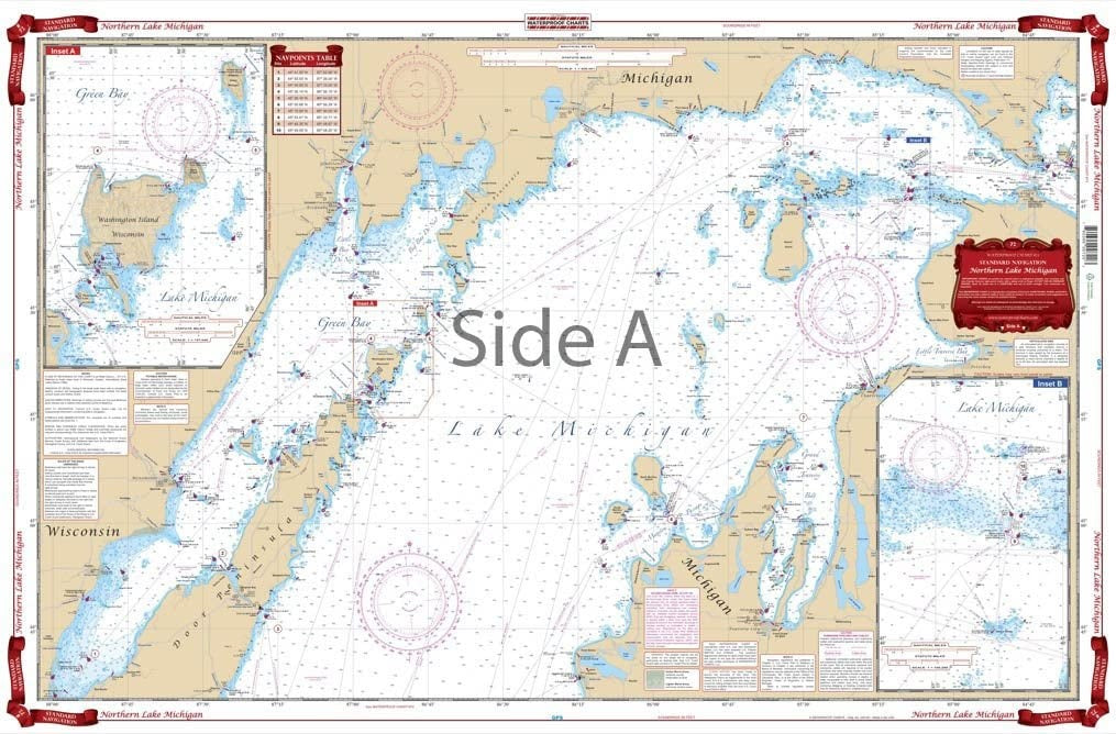 Northern Lake Michigan Waterproof Chart WP-72