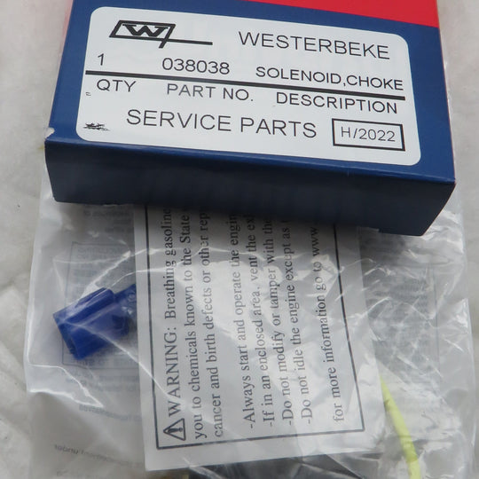 38038 Westerbeke Solenoid Choke 12 VDC