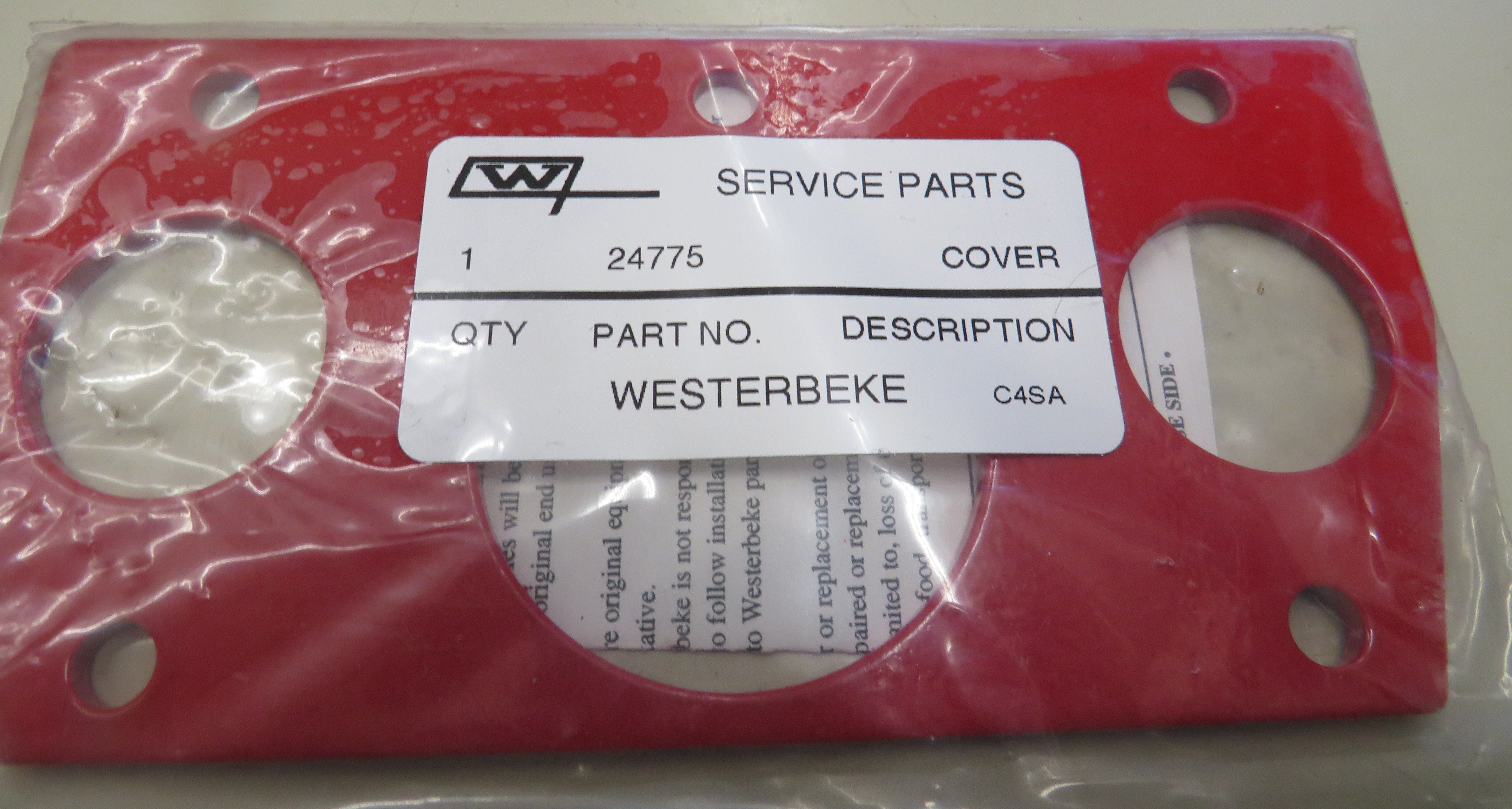 24775 Westerbeke Cover Manifold Exhaust Version End Rear