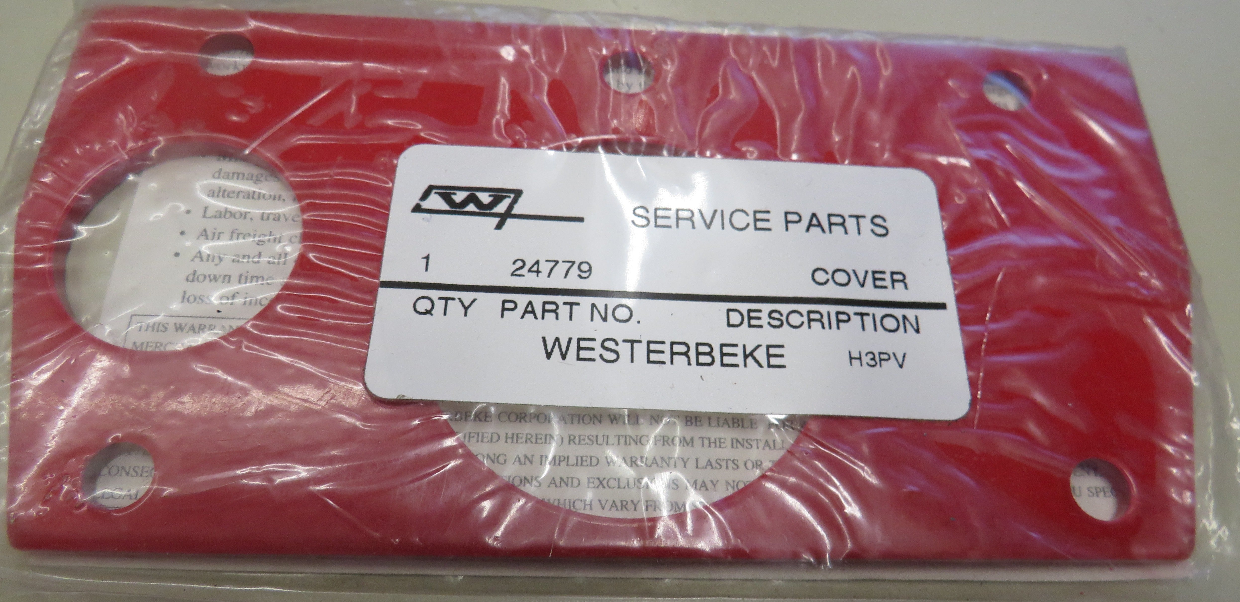 24779 Westerbeke Cover Manifold Exhaust End