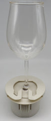 Yoebi Beige Stemware Cupholder (Non-Slide) For Wine Glasses
