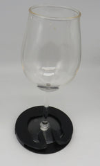 Yoebi Black Flat Stemware Cupholder (Non-Slide) For Wine Glasses